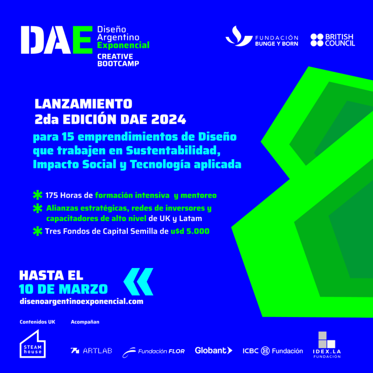 Lanzamiento de la 2° edición del Programa DAE – Diseño Argentino Exponencial. Creative Bootcamp
